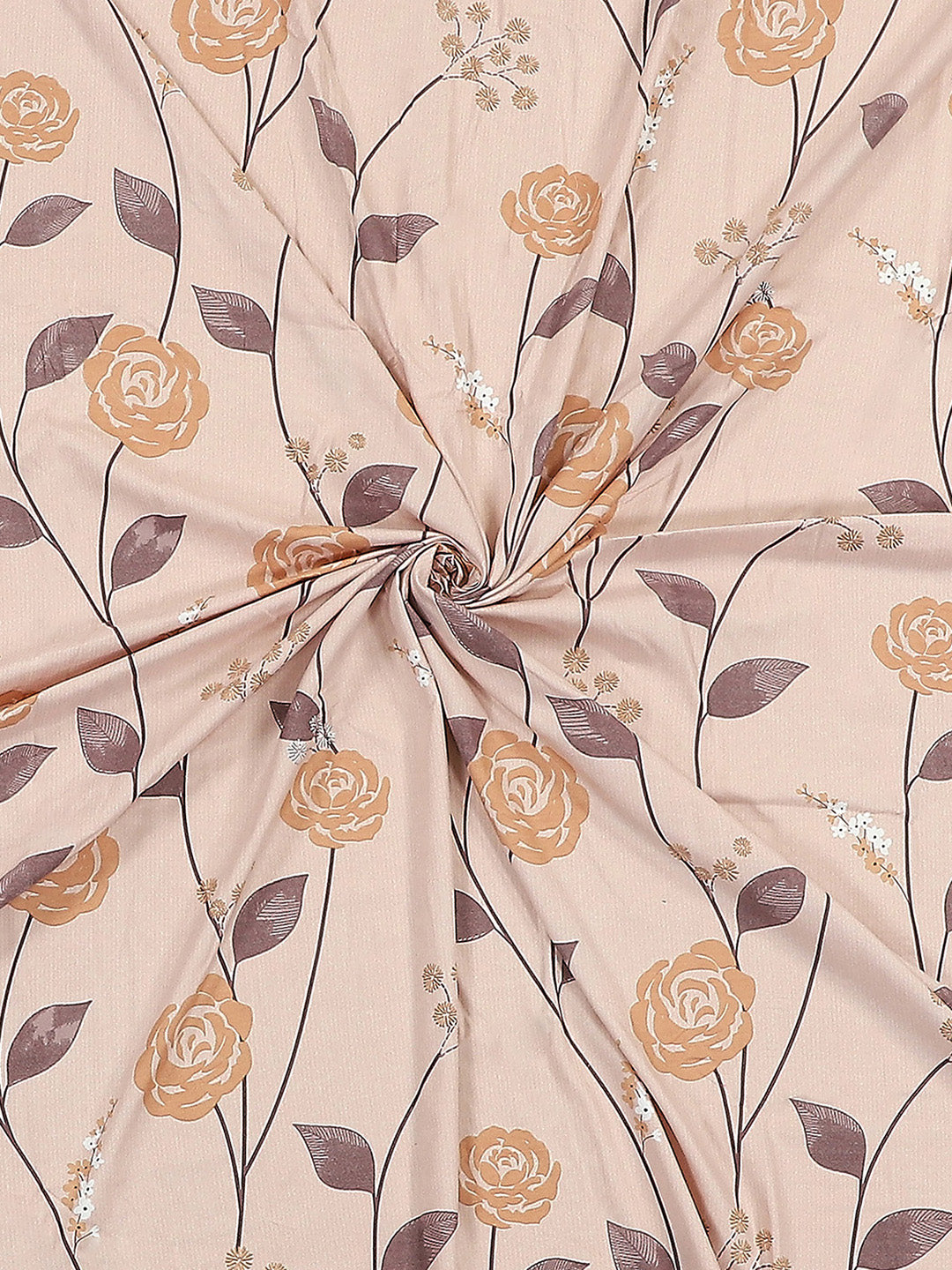 130 GSM Polyester Double Bed 1 Bedsheet with 2 Pillow Covers (Essence)