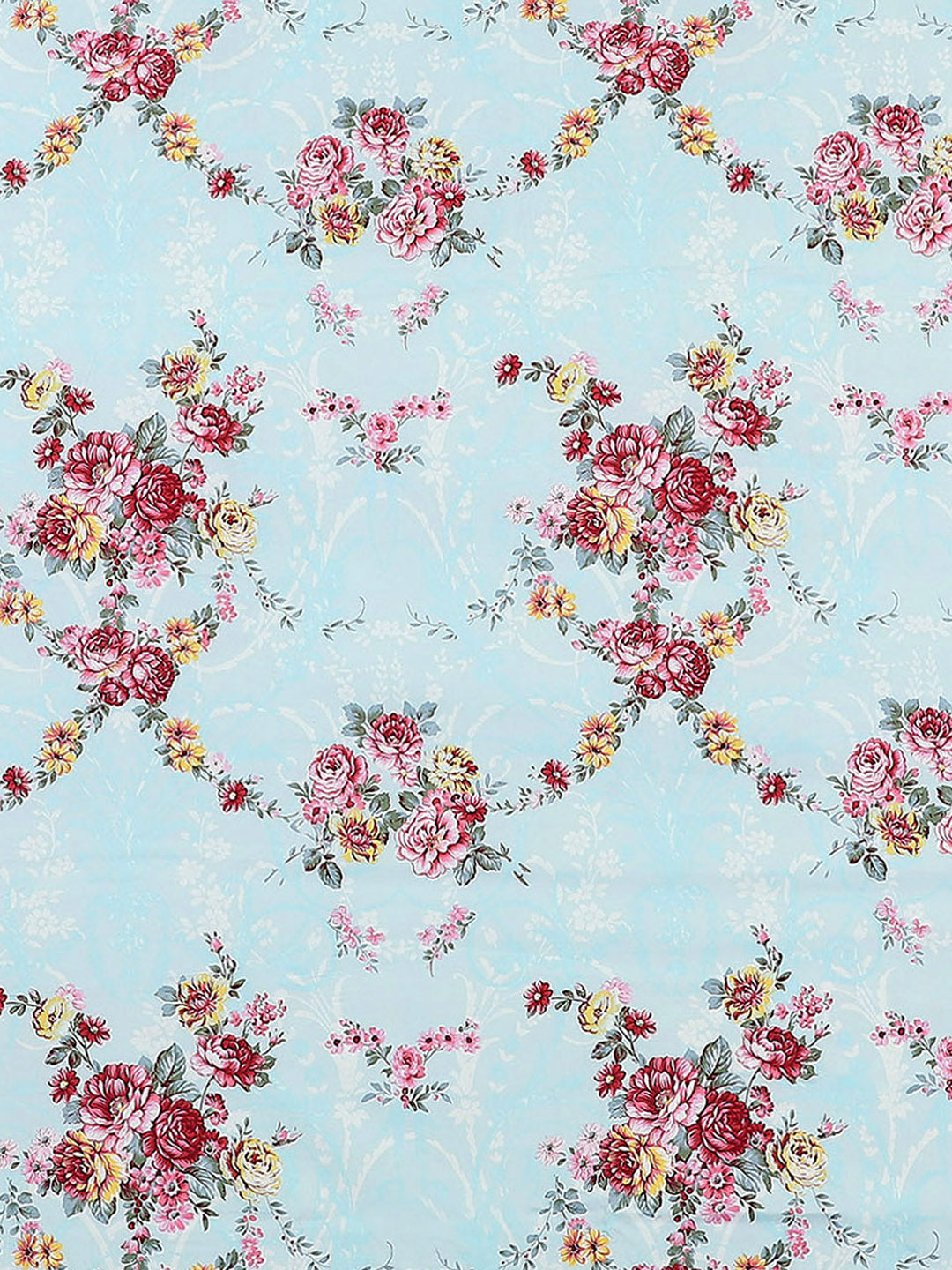 130 GSM Polyester Double Bed 1 Bedsheet with 2 Pillow Covers (Essence)