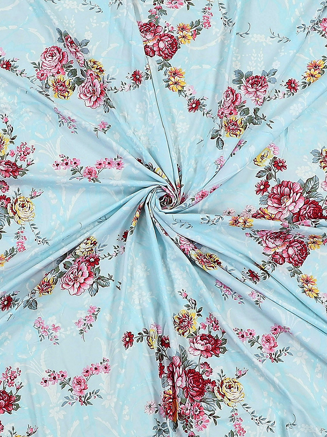 130 GSM Polyester Double Bed 1 Bedsheet with 2 Pillow Covers (Essence)