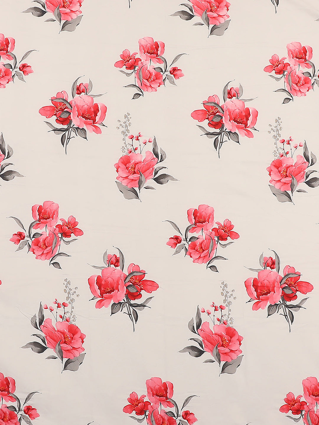 130 GSM Polyester Double Bed 1 Bedsheet with 2 Pillow Covers (Essence)