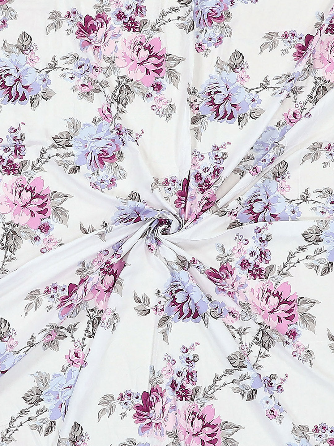 130 GSM Polyester Double Bed 1 Bedsheet with 2 Pillow Covers (Essence)