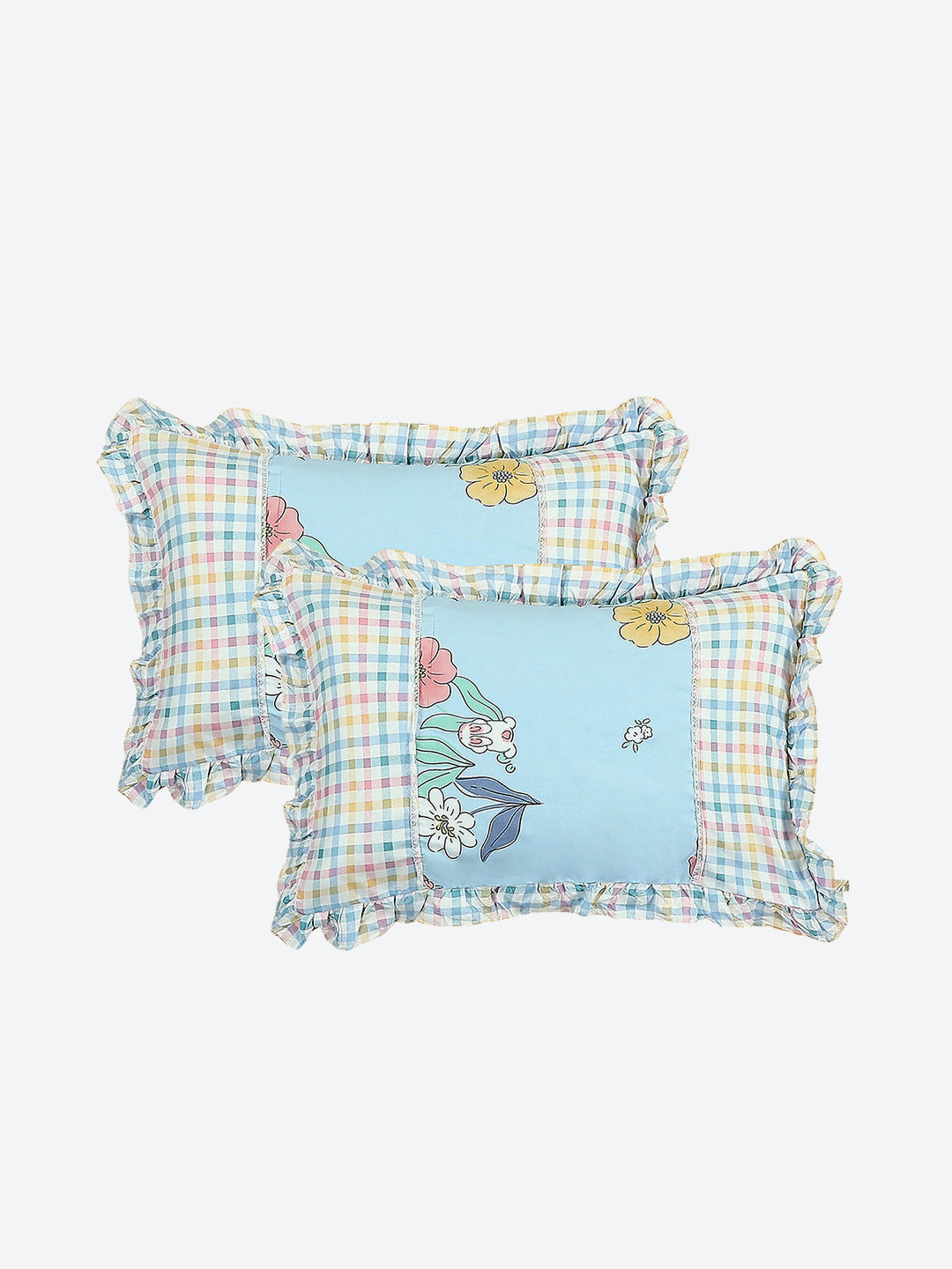 130 GSM Polyester Double Bed 1 Bedsheet with 2 Pillow Covers (Essence)