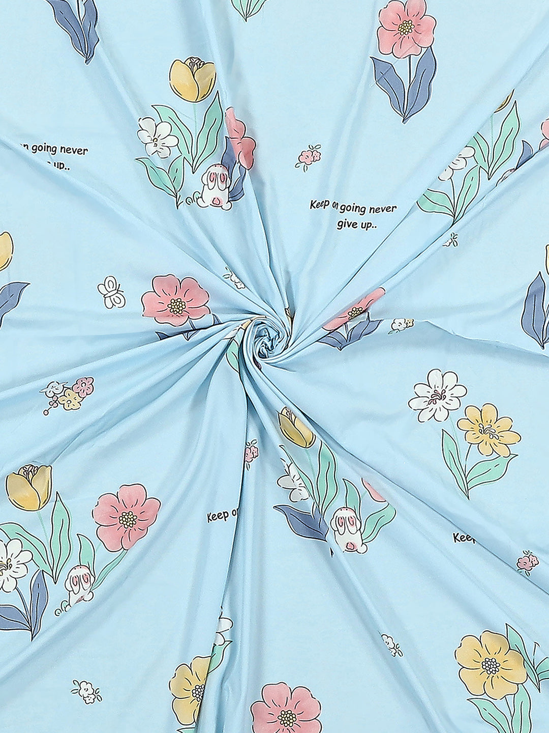 130 GSM Polyester Double Bed 1 Bedsheet with 2 Pillow Covers (Essence)