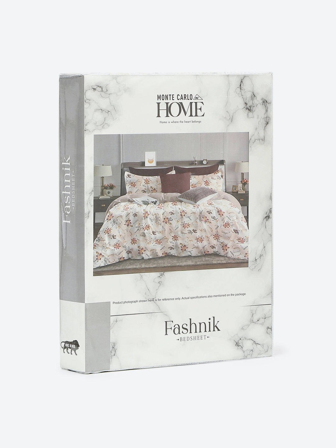 144 TC Cotton Double Bed 1 Bedsheet with 2 Pillow Covers (Fashnik)
