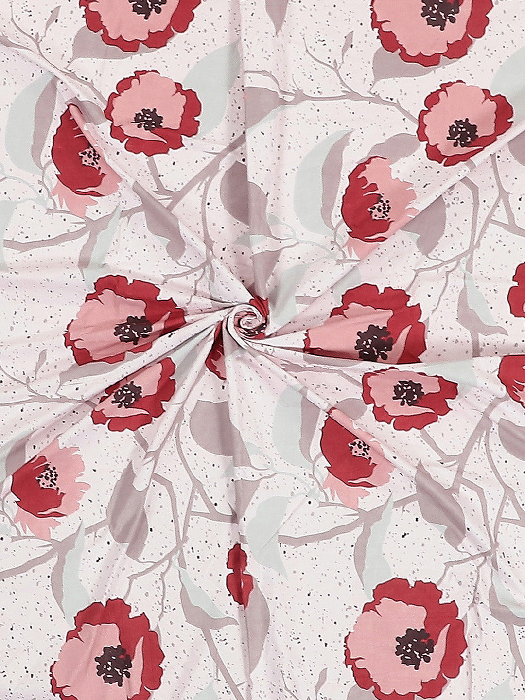 144 TC Cotton Double Bed 1 Bedsheet with 2 Pillow Covers (Fashnik)