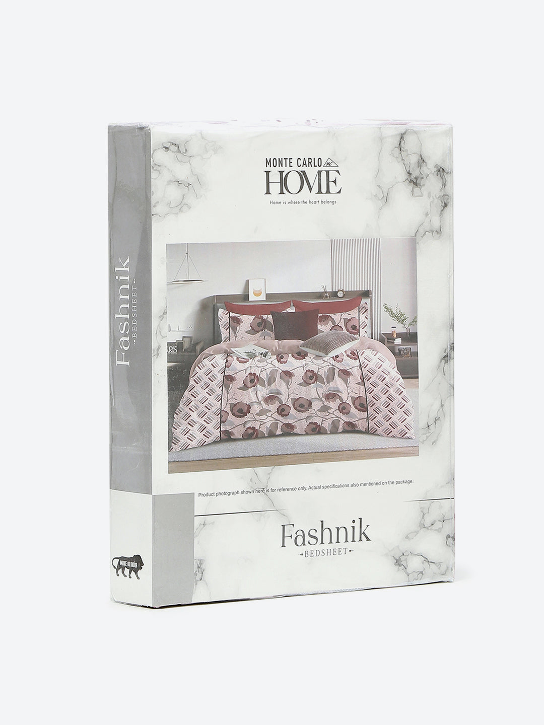 144 TC Cotton Double Bed 1 Bedsheet with 2 Pillow Covers (Fashnik)