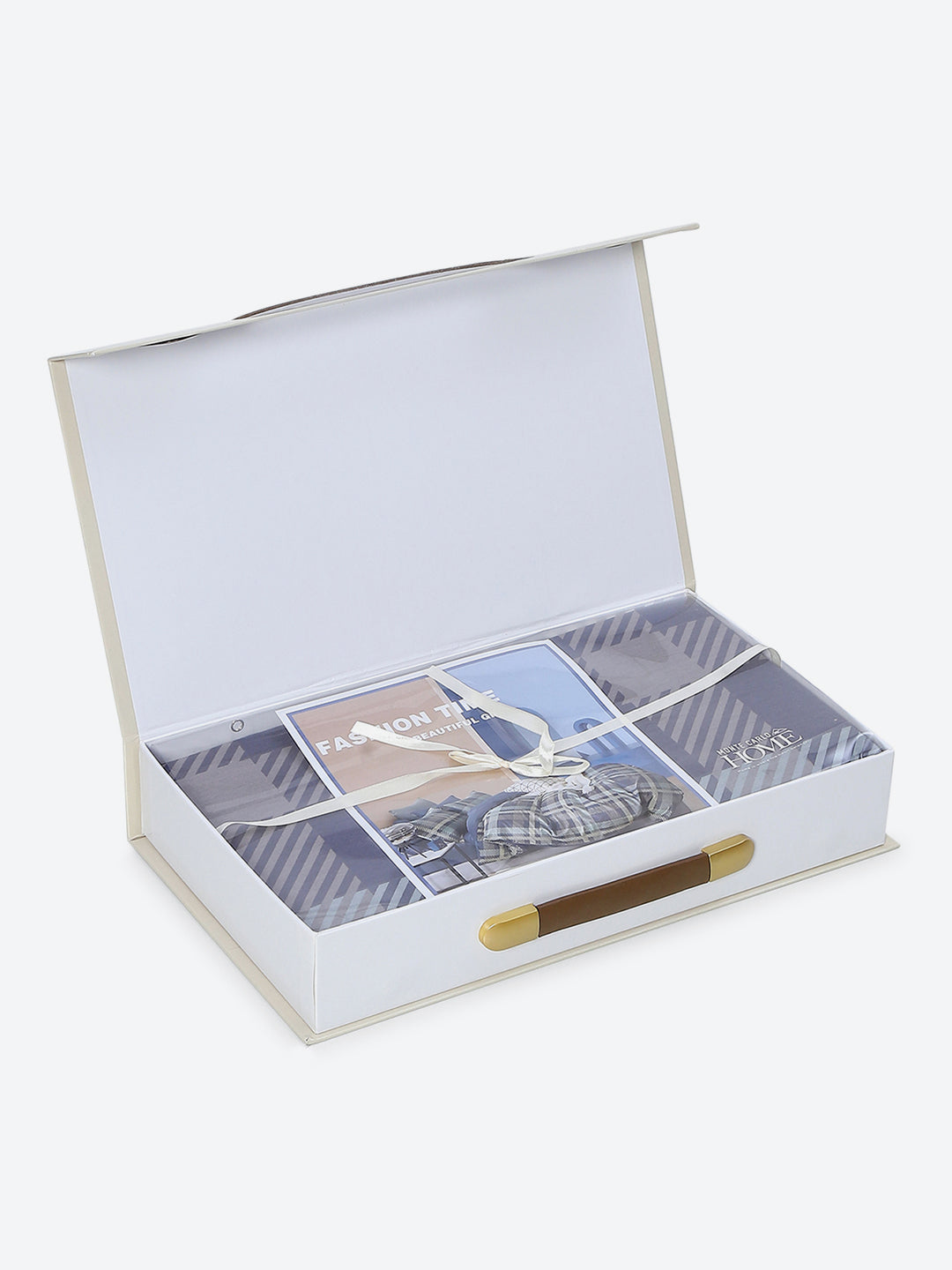 200 TC Cotton Double Bed 1 Bedsheet with 2 Pillow Covers (Ramona)