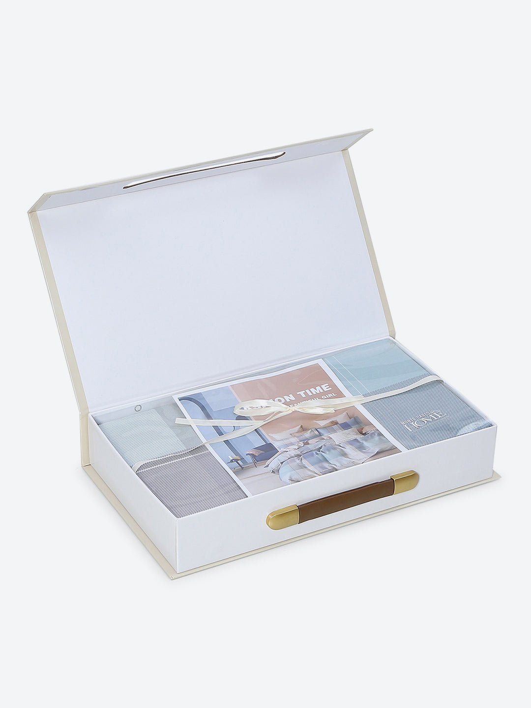 200 TC Cotton Double Bed 1 Bedsheet with 2 Pillow Covers (Ramona)