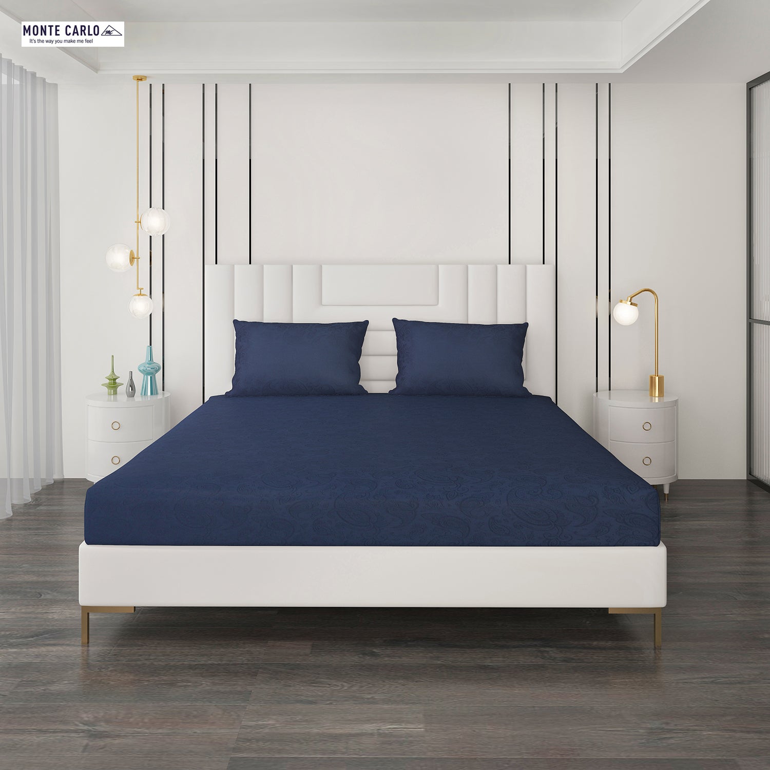 400 TC Cotton Double Bedsheet with 2 Pillow Covers