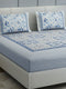 300 TC Cotton Double Bed 1 Bedsheet with 2 Pillow Covers (Morocan)