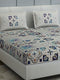 300 TC Cotton Double Bed 1 Bedsheet with 2 Pillow Covers (Morocan)