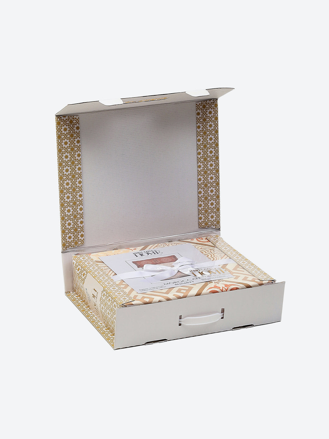 300 TC Cotton Double Bed 1 Bedsheet with 2 Pillow Covers (Morocan)