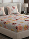 130 GSM Polyester Double Bed 1 Bedsheet with 2 Pillow Covers (Vibrant)