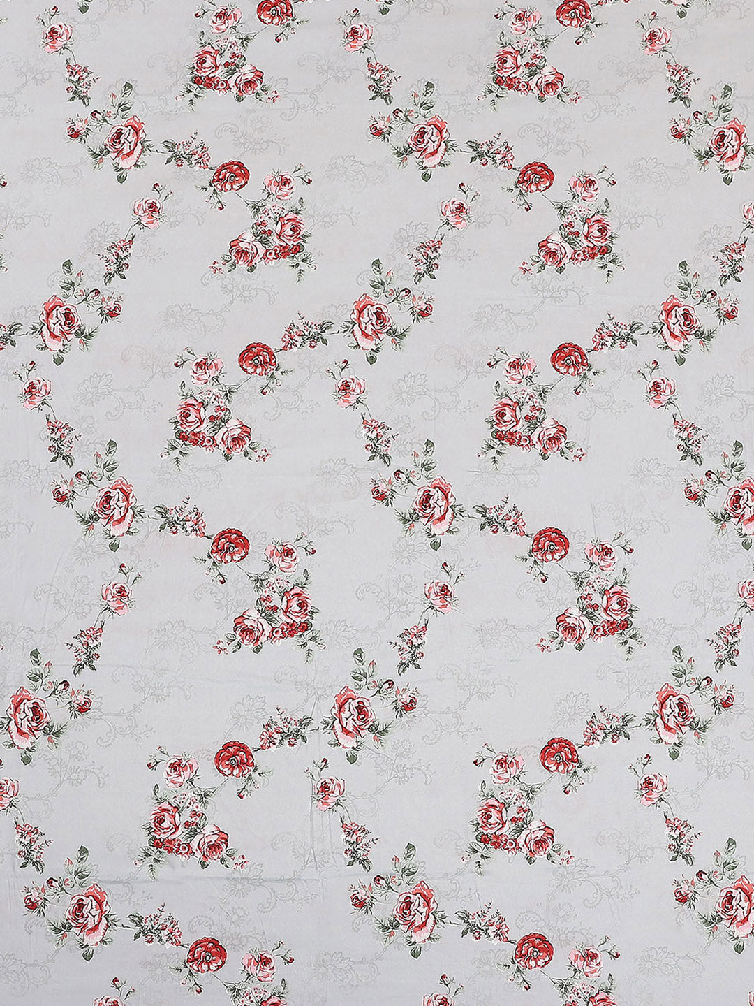 130 GSM Polyester Double Bed 1 Bedsheet with 2 Pillow Covers (Vibrant)