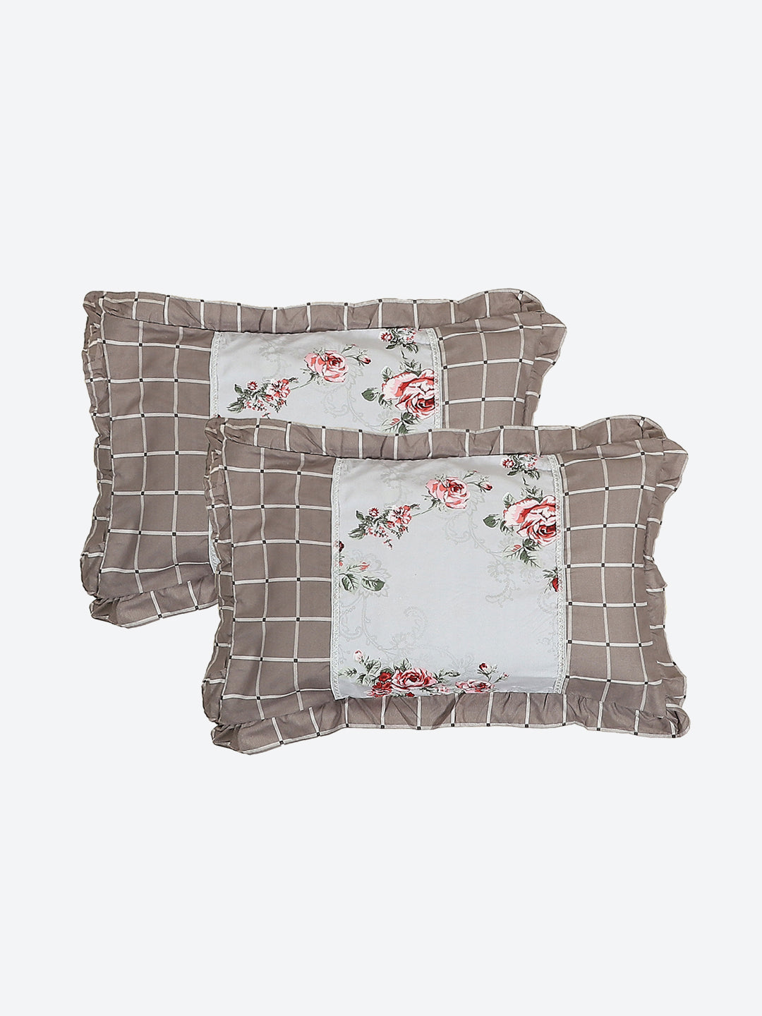 130 GSM Polyester Double Bed 1 Bedsheet with 2 Pillow Covers (Vibrant)