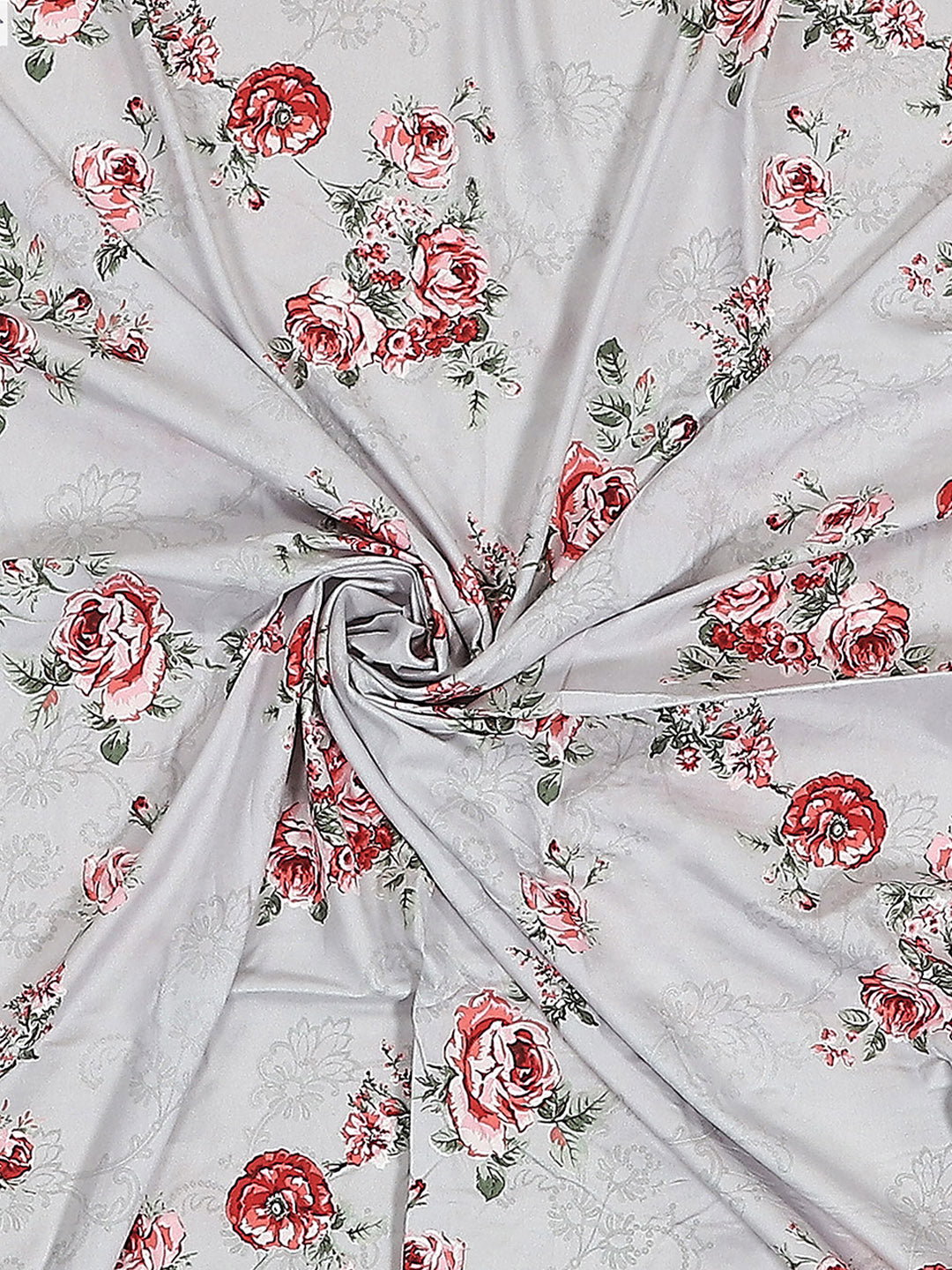 130 GSM Polyester Double Bed 1 Bedsheet with 2 Pillow Covers (Vibrant)