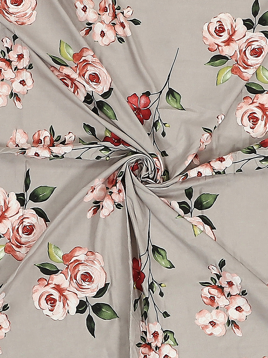 130 GSM Polyester Double Bed 1 Bedsheet with 2 Pillow Covers (Vibrant)