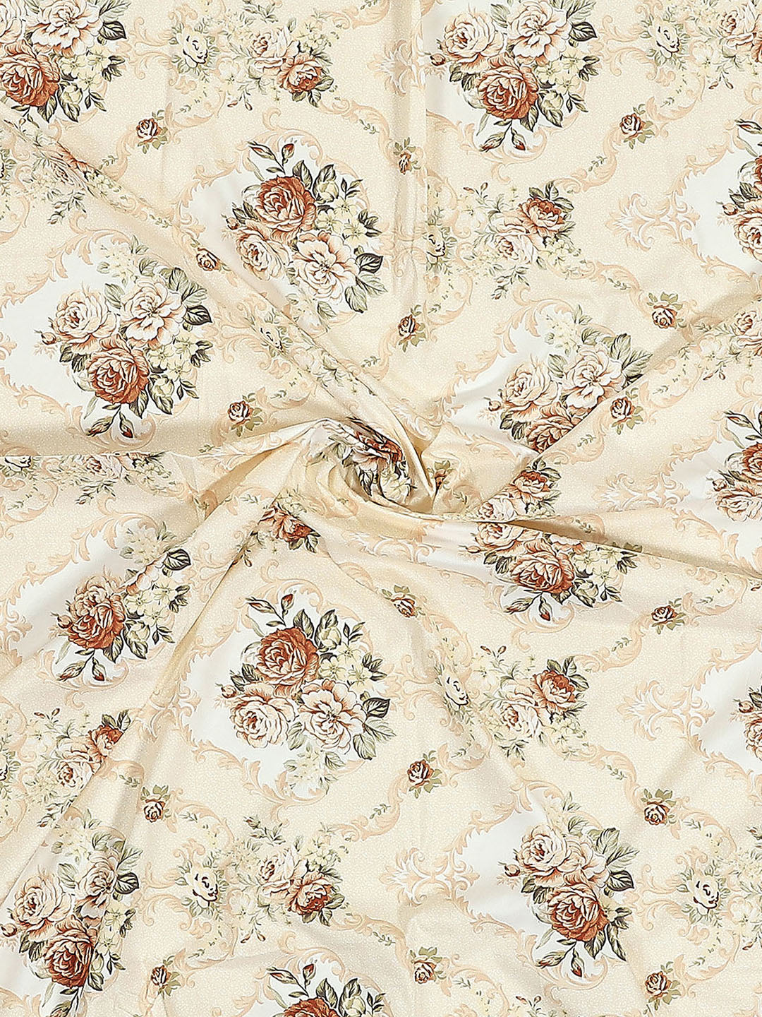 130 GSM Polyester Double Bed 1 Bedsheet with 2 Pillow Covers (Vibrant)