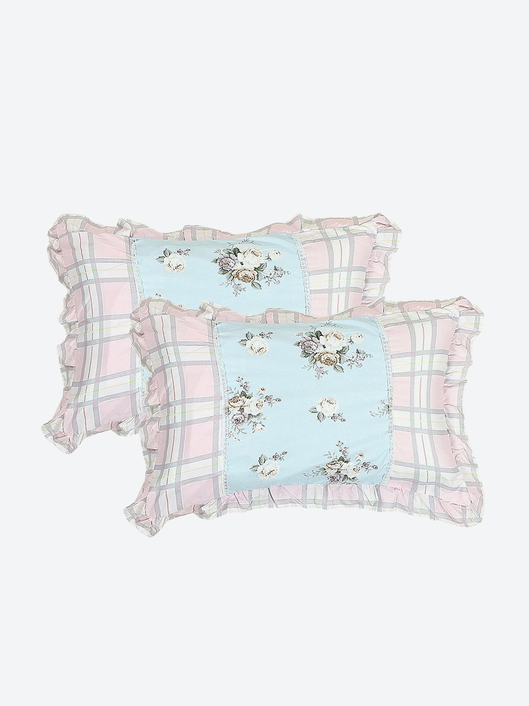 130 GSM Polyester Double Bed 1 Bedsheet with 2 Pillow Covers (Vibrant)