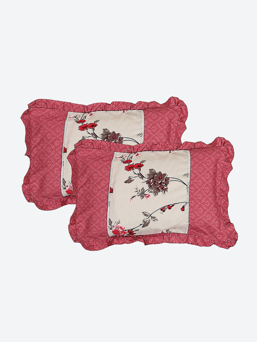 130 GSM Polyester Double Bed 1 Bedsheet with 2 Pillow Covers (Vibrant)