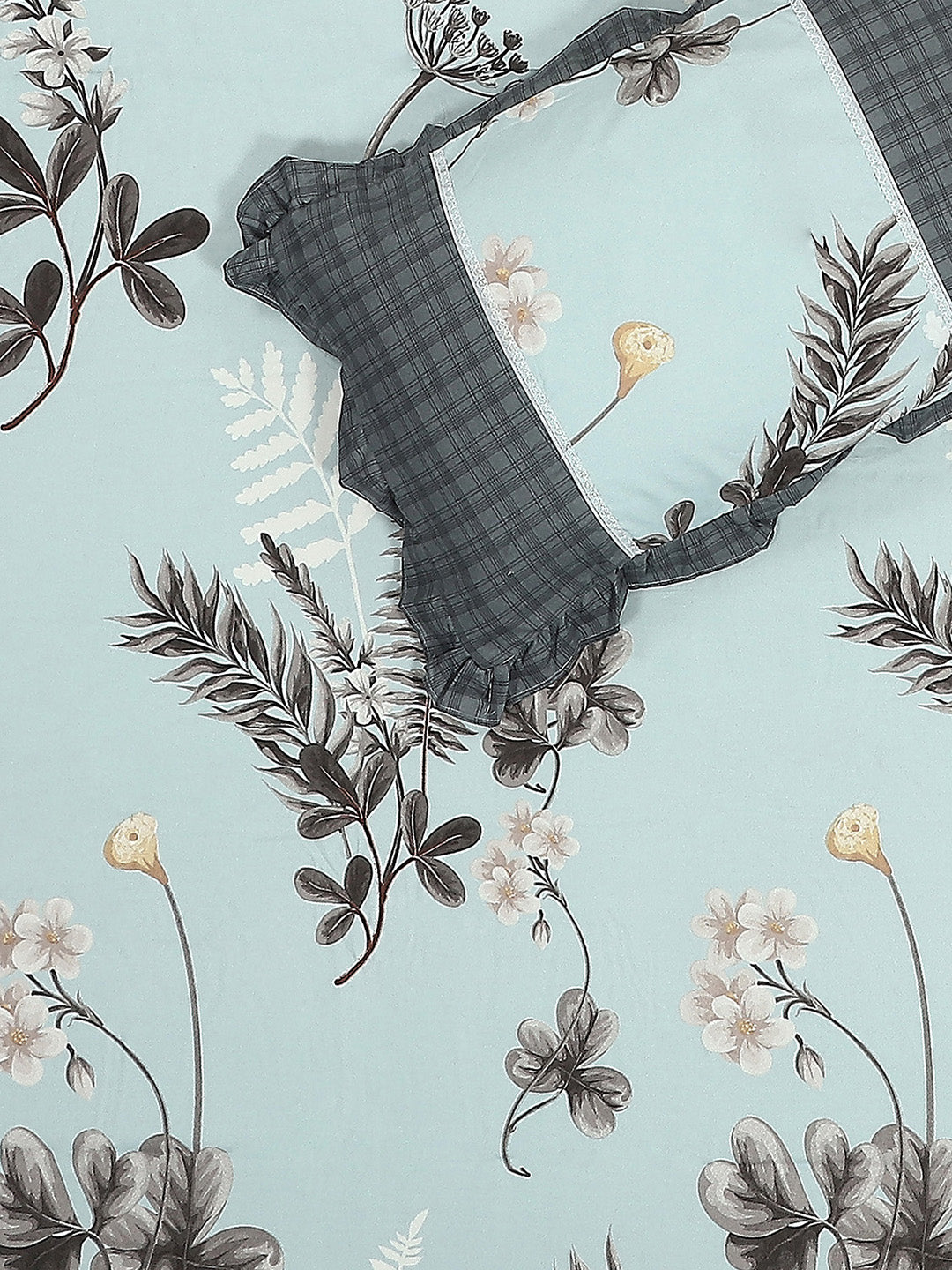 130 GSM Polyester Double Bed 1 Bedsheet with 2 Pillow Covers (Vibrant)