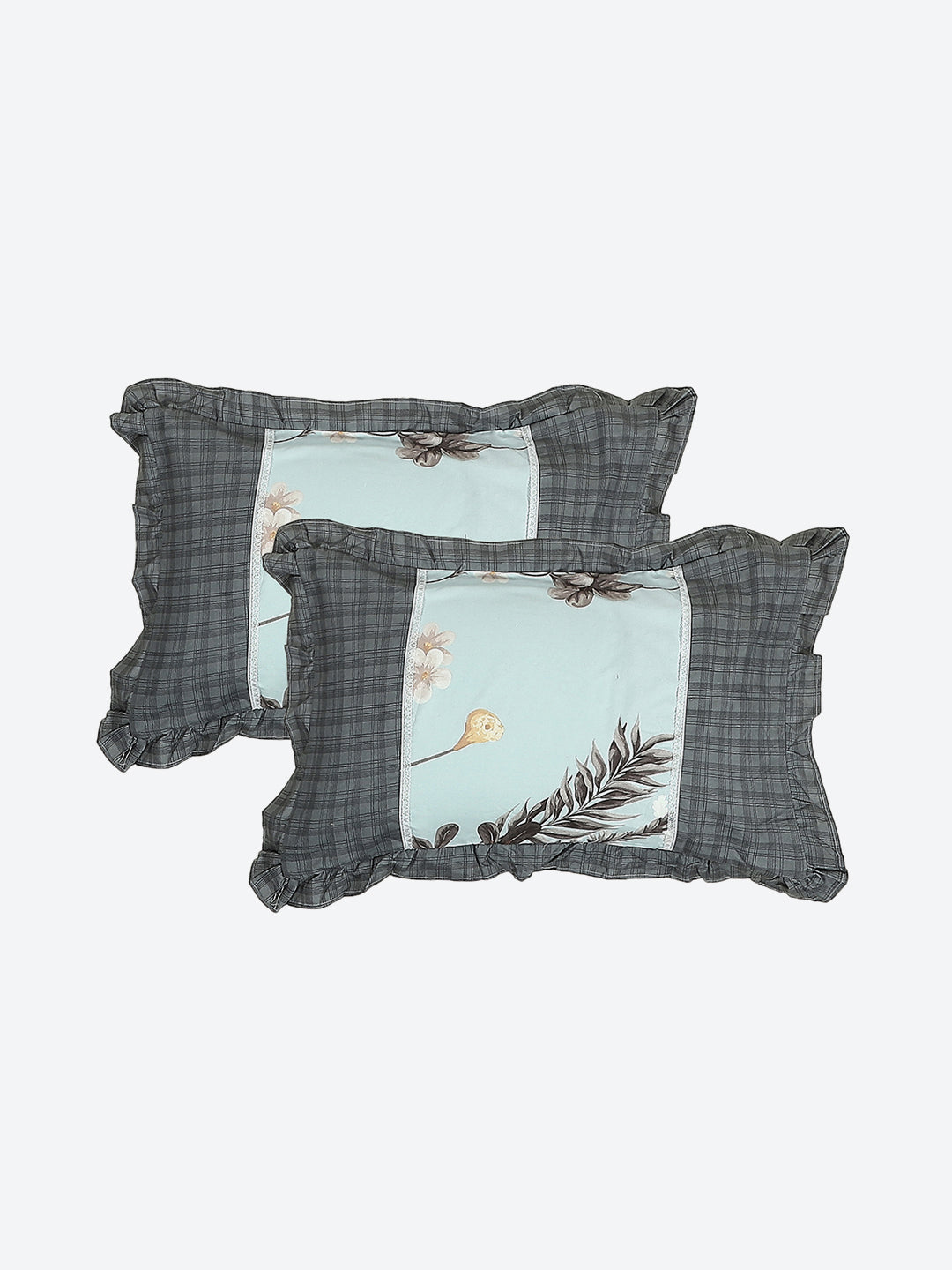 130 GSM Polyester Double Bed 1 Bedsheet with 2 Pillow Covers (Vibrant)