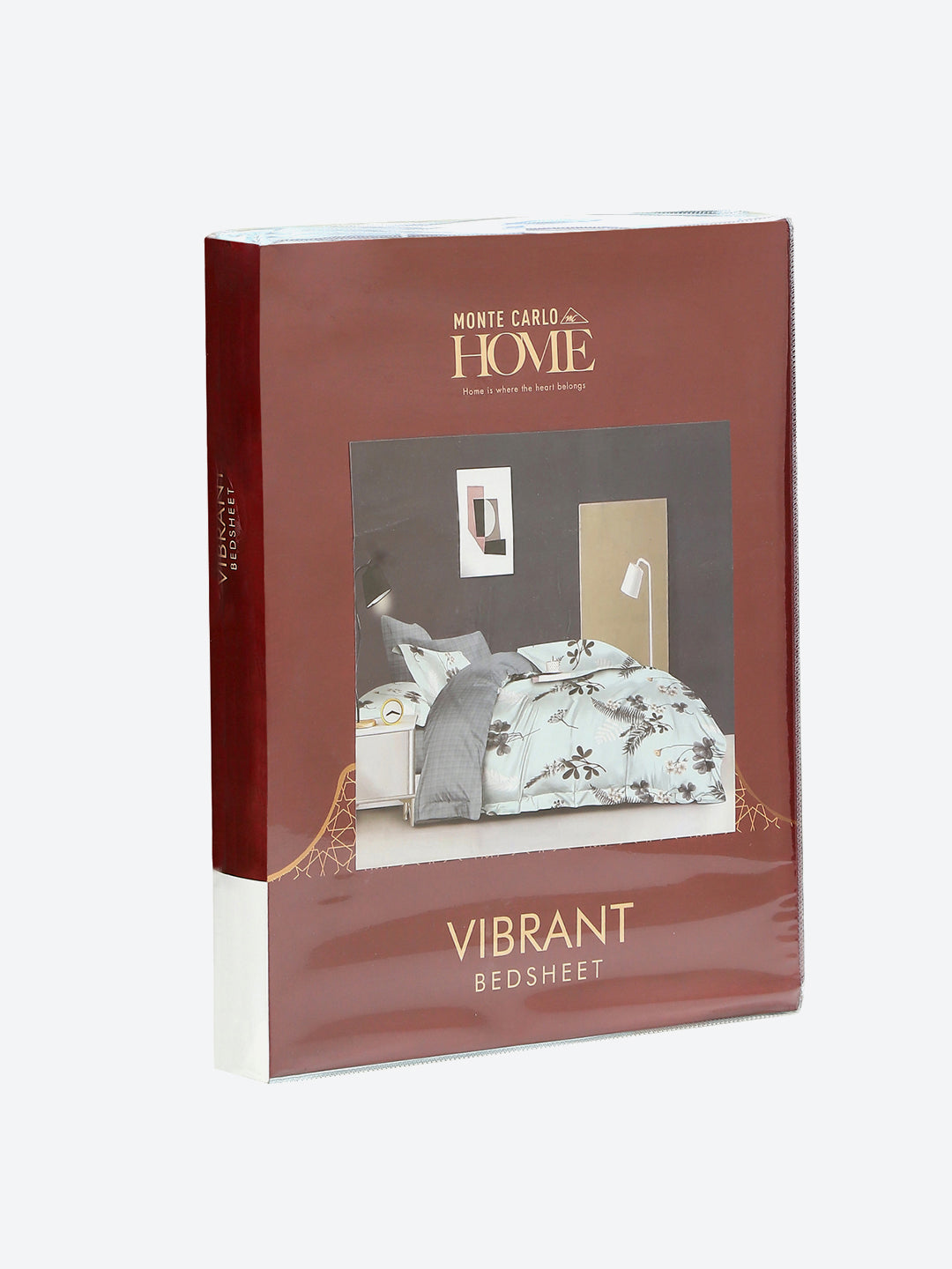 130 GSM Polyester Double Bed 1 Bedsheet with 2 Pillow Covers (Vibrant)