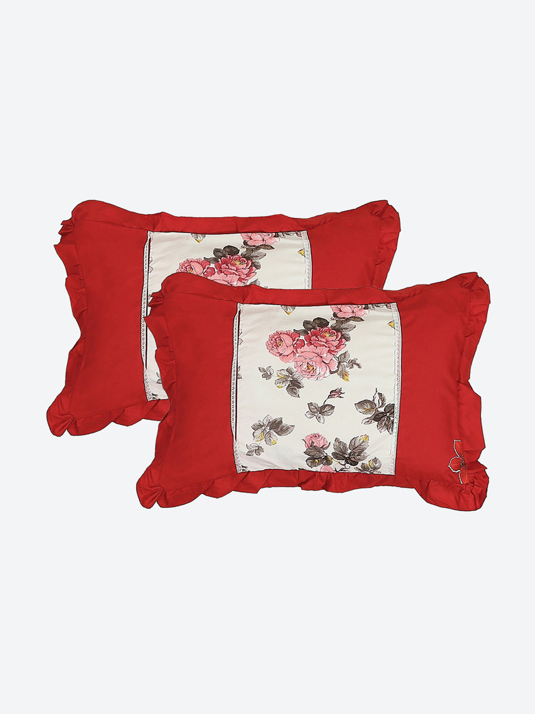 130 GSM Polyester Double Bed 1 Bedsheet with 2 Pillow Covers (Vibrant)