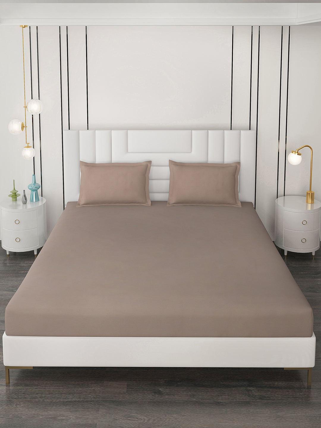 400 TC Cotton Double Bedsheet with 2 Pillow Covers