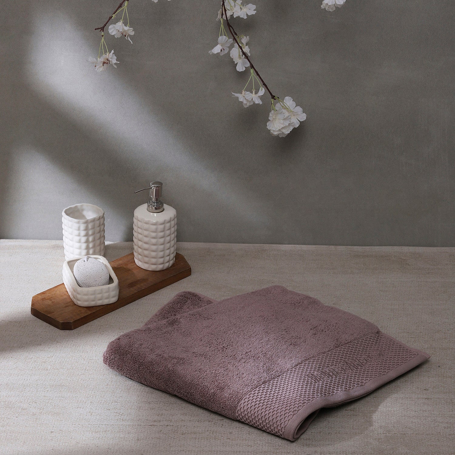 Peach Cotton 650 GSM Bath Towel