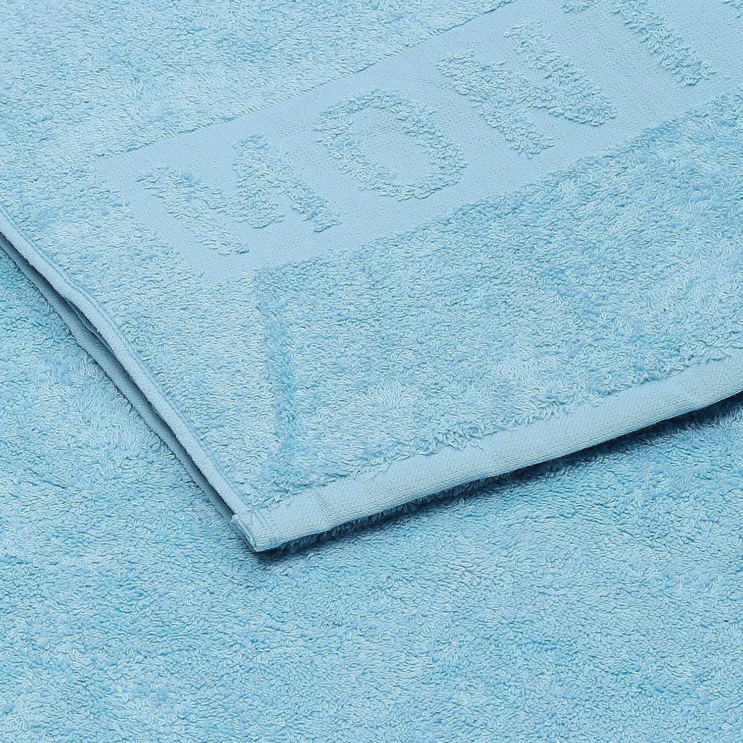 Blue Cotton 525 GSM Bath Towel