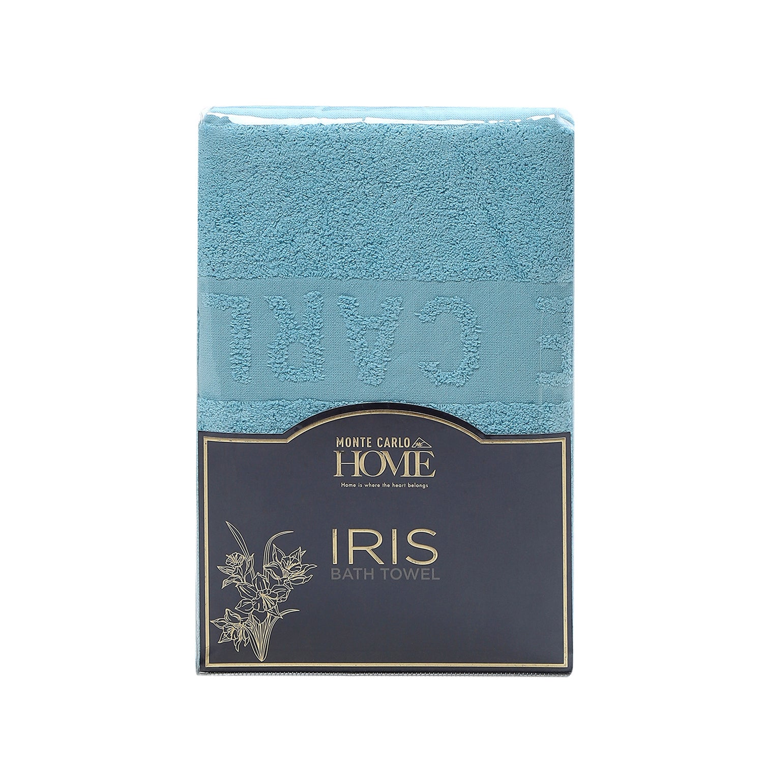 Blue Cotton 525 GSM Bath Towel