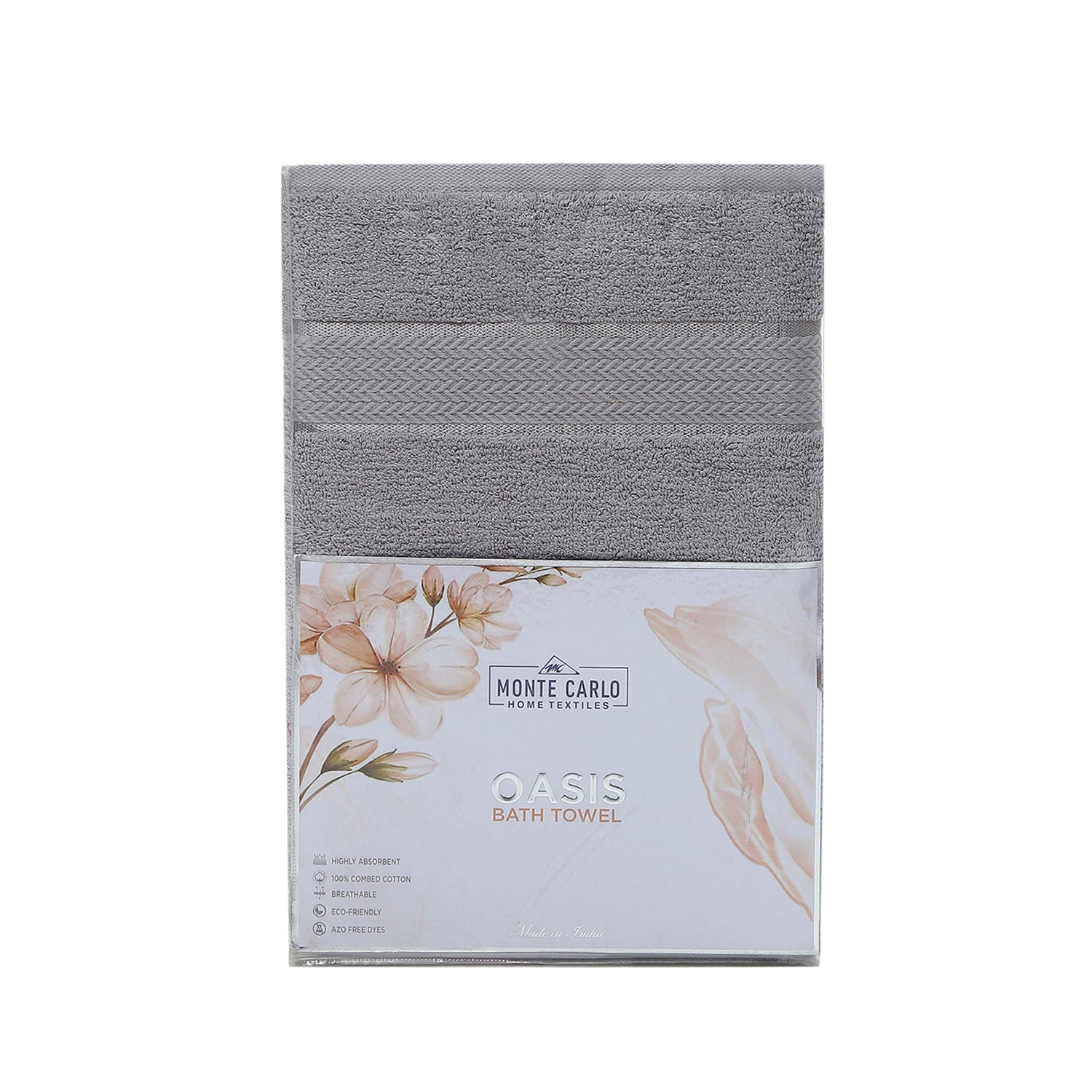 Grey Cotton 450 GSM Bath Towel