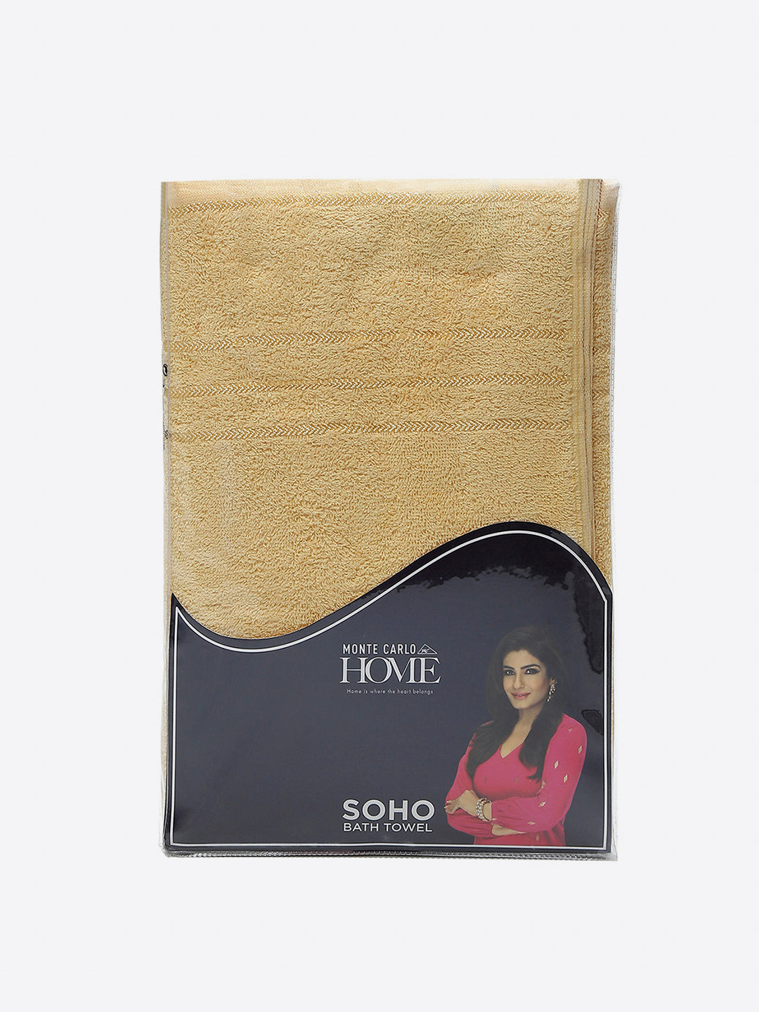 Yellow Cotton 350 GSM Bath Towel
