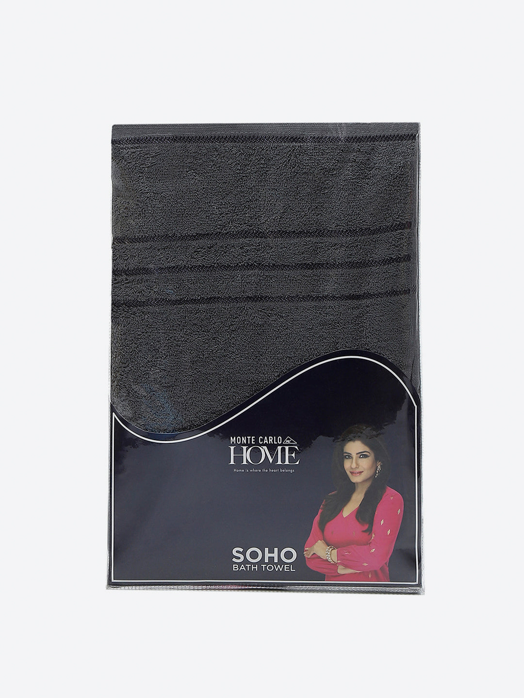Grey Cotton 350 GSM Bath Towel