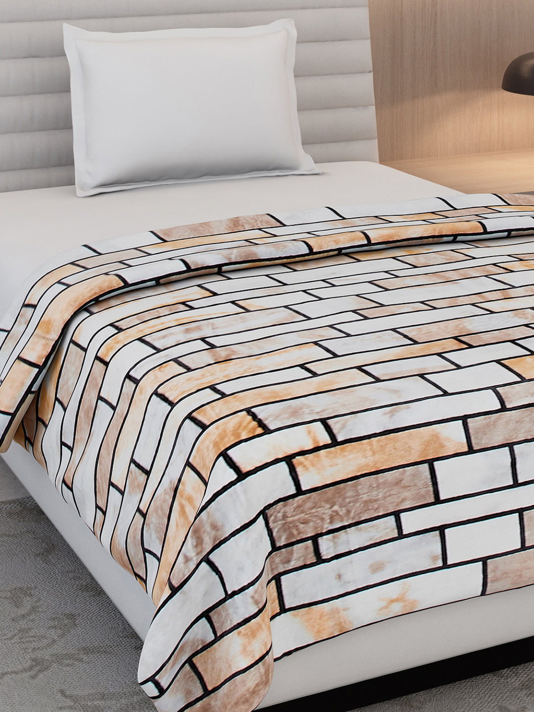 Printed Single Bed 300 GSM Blanket for AC Room - (Blubell)