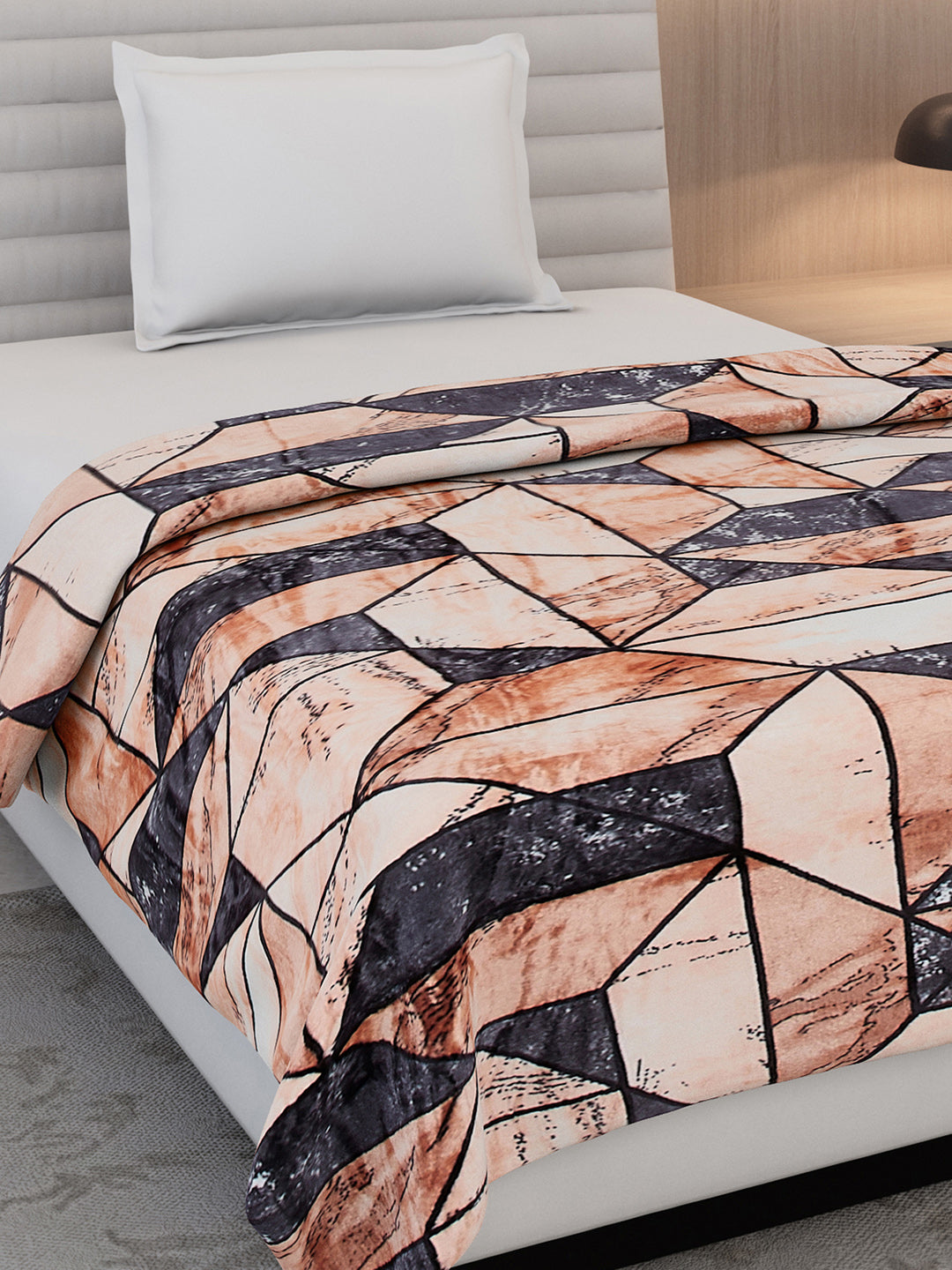Printed Single Bed 300 GSM Blanket for AC Room - (Blubell)