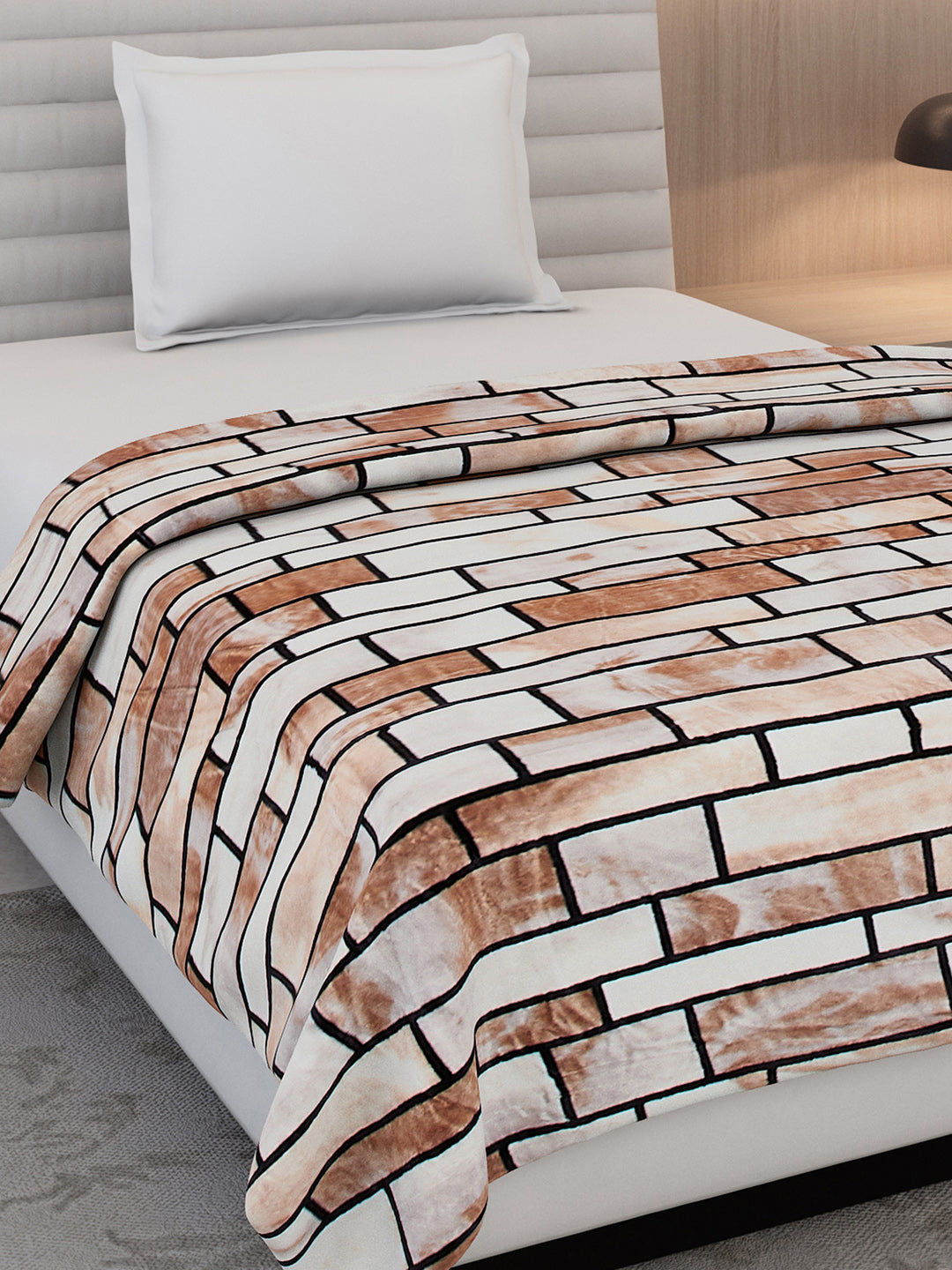 Printed Single Bed 300 GSM Blanket for AC Room - (Blubell)