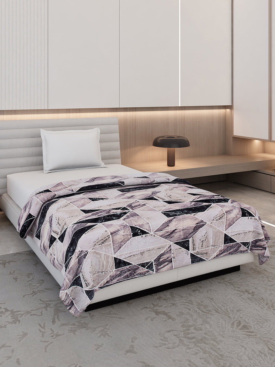 Printed Single Bed 300 GSM Blanket for AC Room - (Blubell)