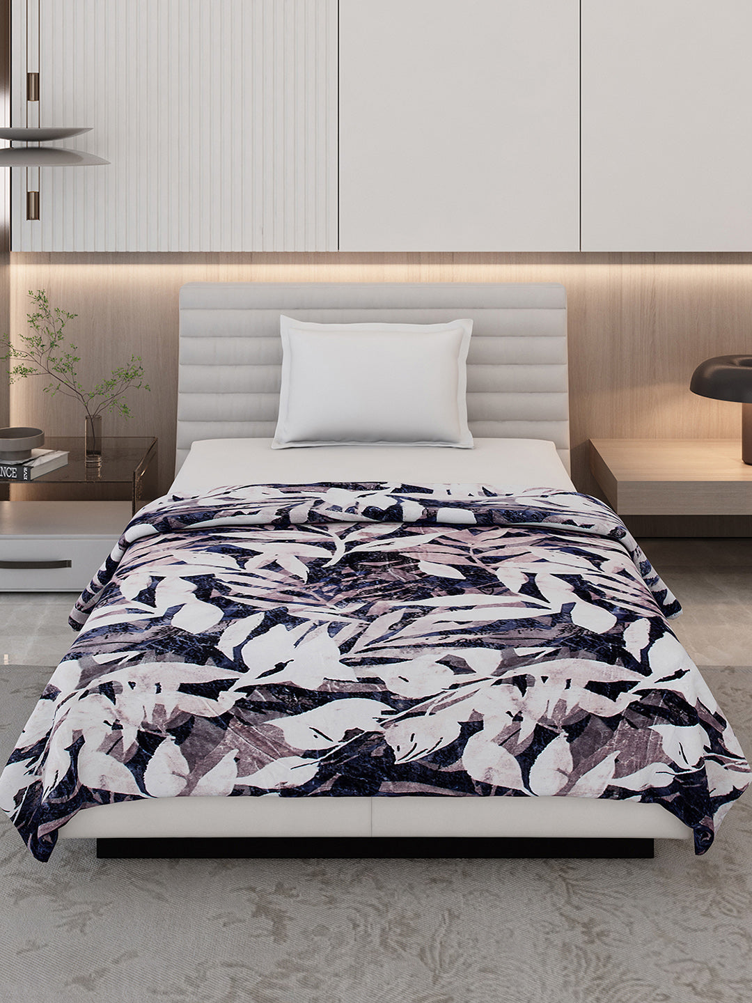 Printed Single Bed 300 GSM Blanket for AC Room - (Blubell)