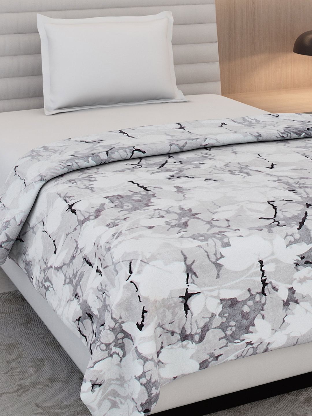 Printed Single Bed 300 GSM Blanket for AC Room - (Blubell)