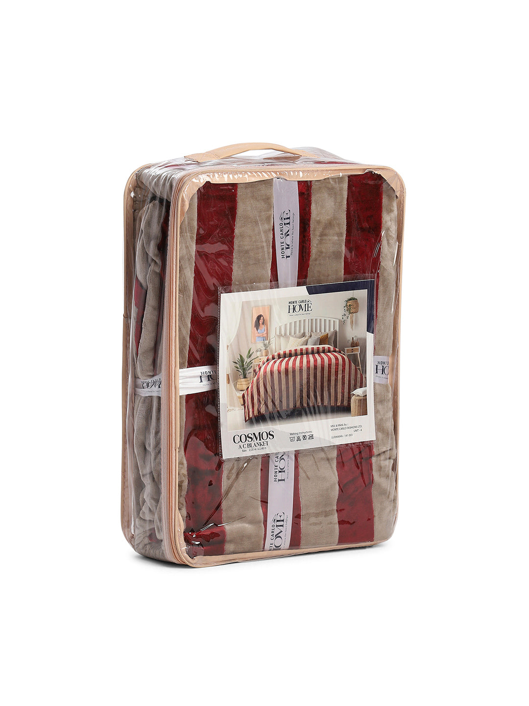 Striped Double Bed 300 GSM Blanket for AC Room - (Cosmos)
