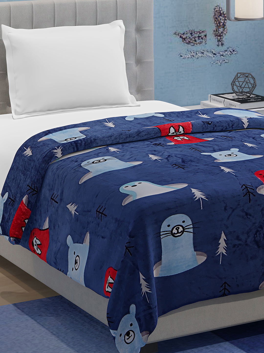 Printed Single Bed 300 GSM Blanket for AC Room (Ellis)