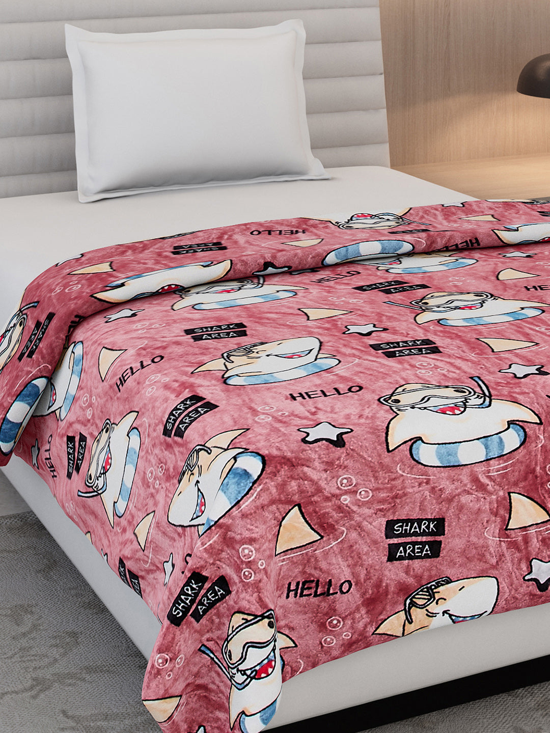 Printed Single Bed 300 GSM Blanket for AC Room - (Ellis)