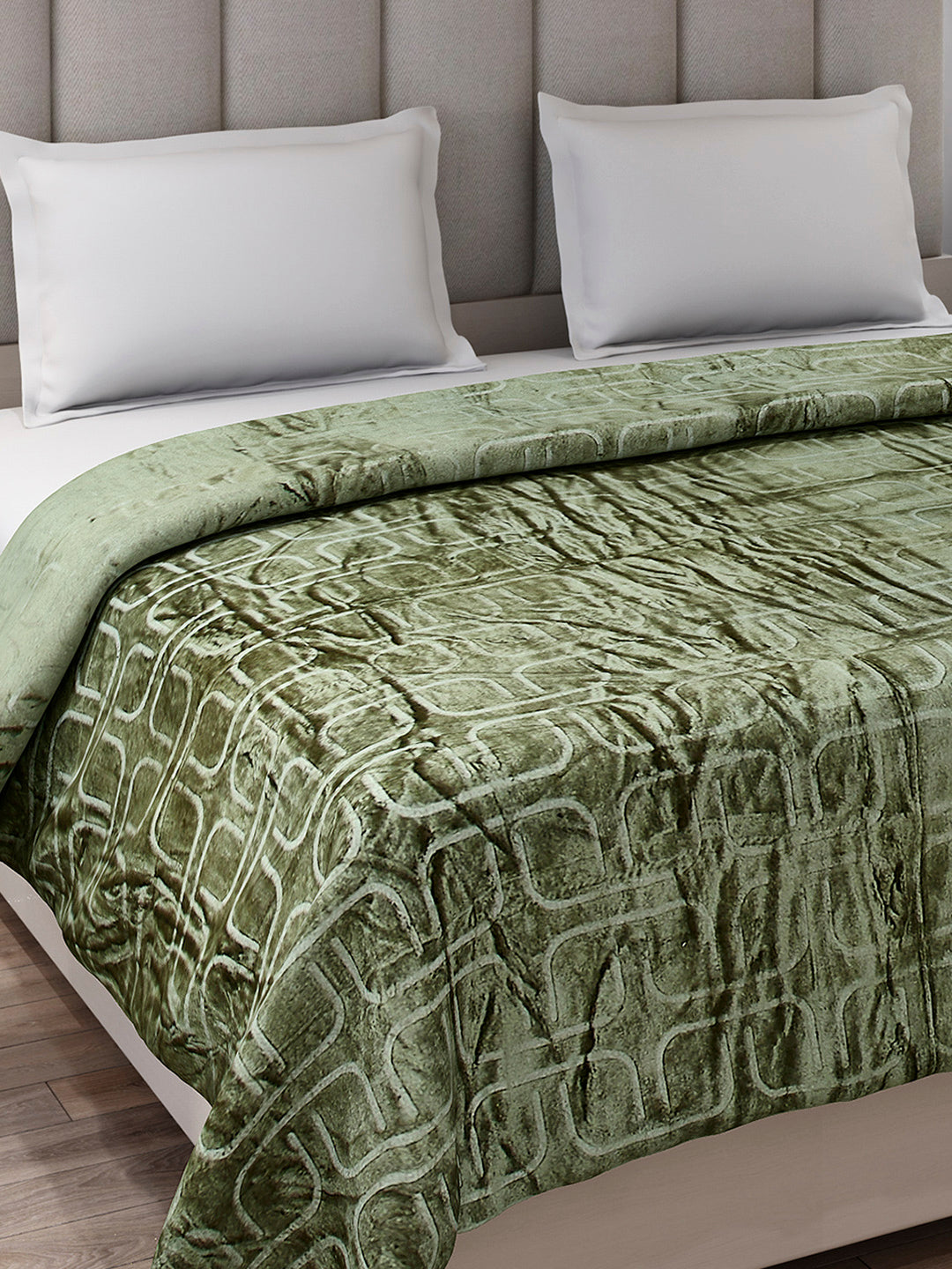 Printed Double Bed 210 GSM Blanket for AC Room - (Frosty)