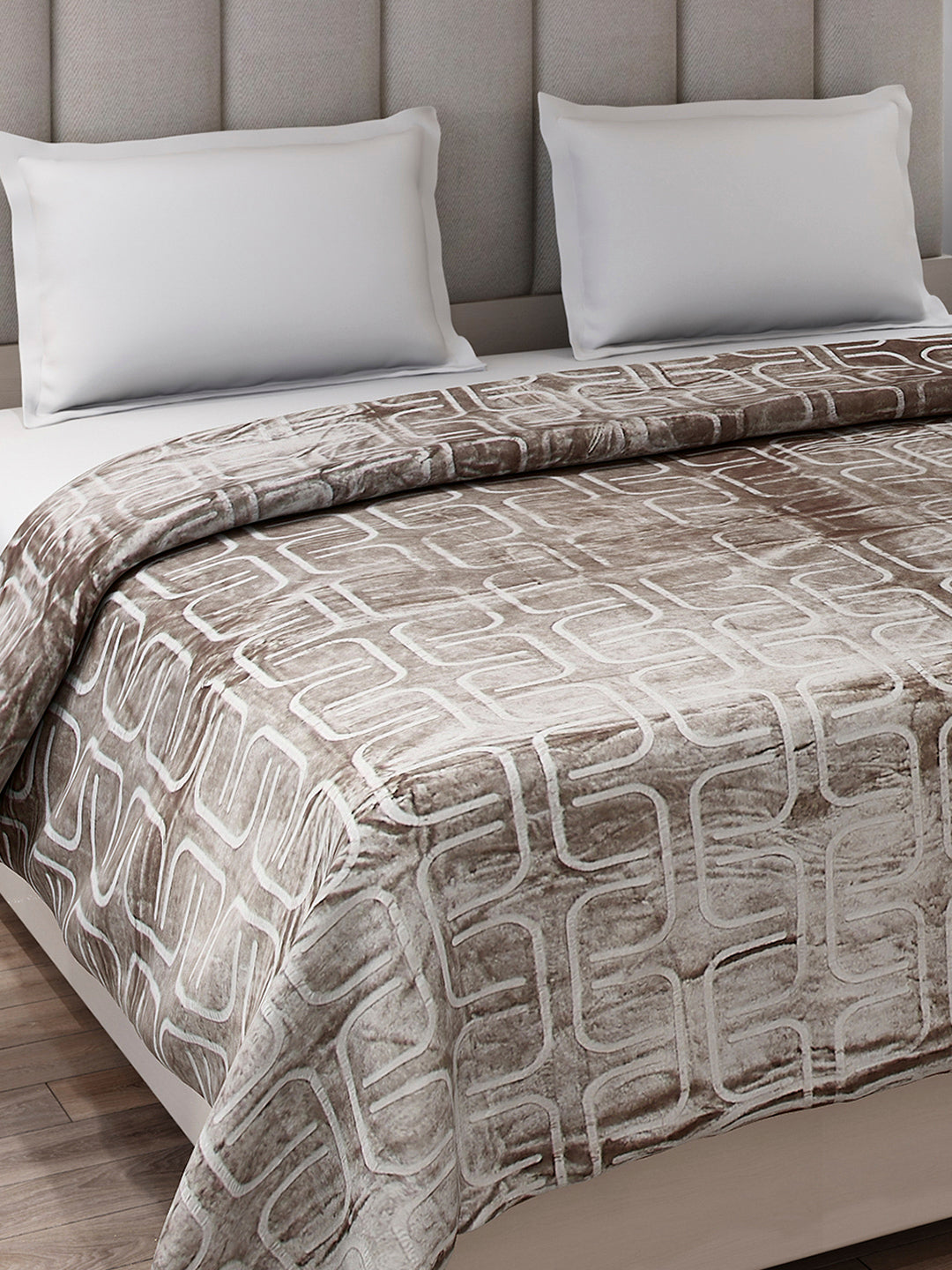 Printed Double Bed 210 GSM Blanket for AC Room - (Frosty)