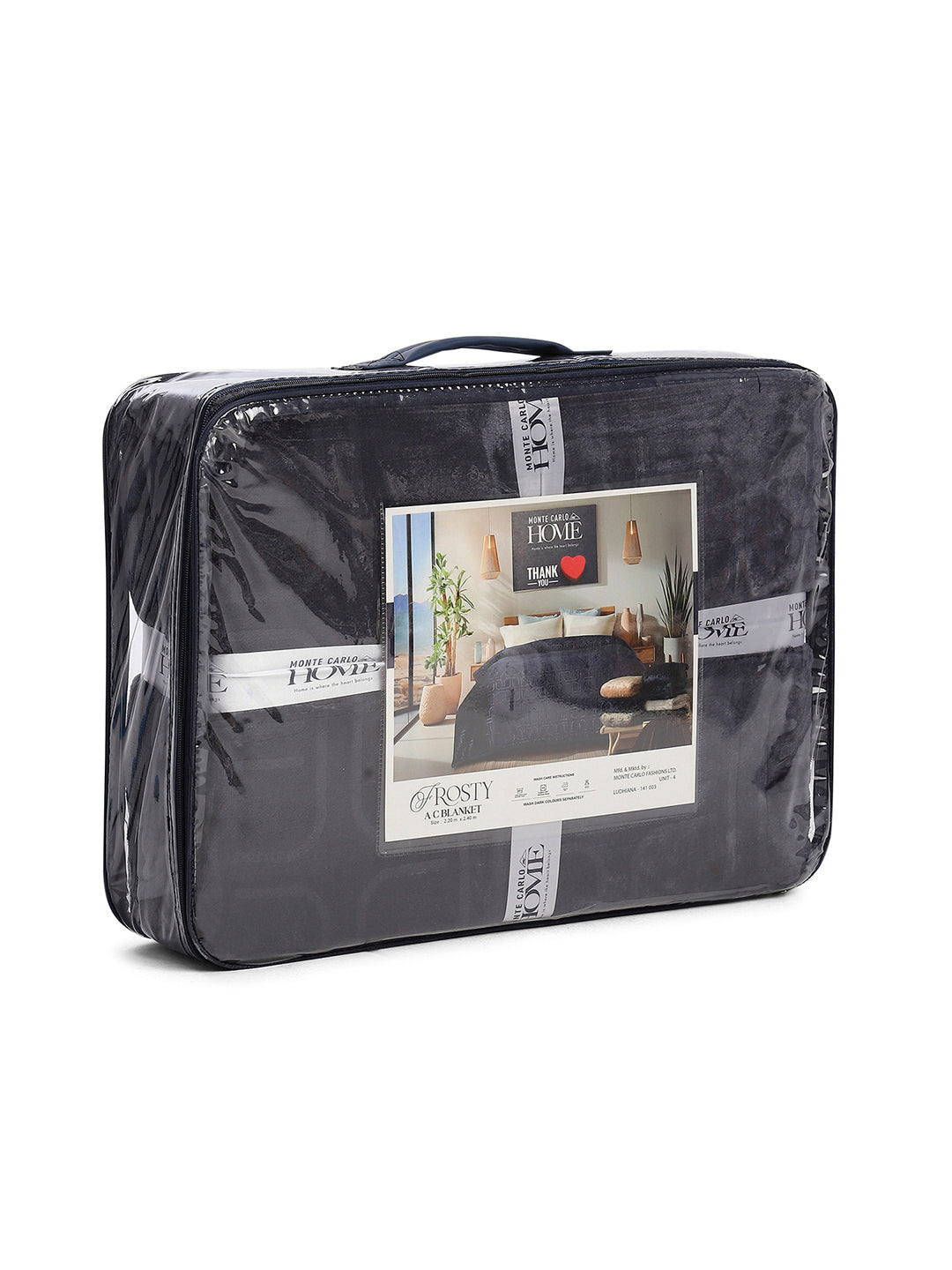 Printed Double Bed 210 GSM Blanket for AC Room - (Frosty)