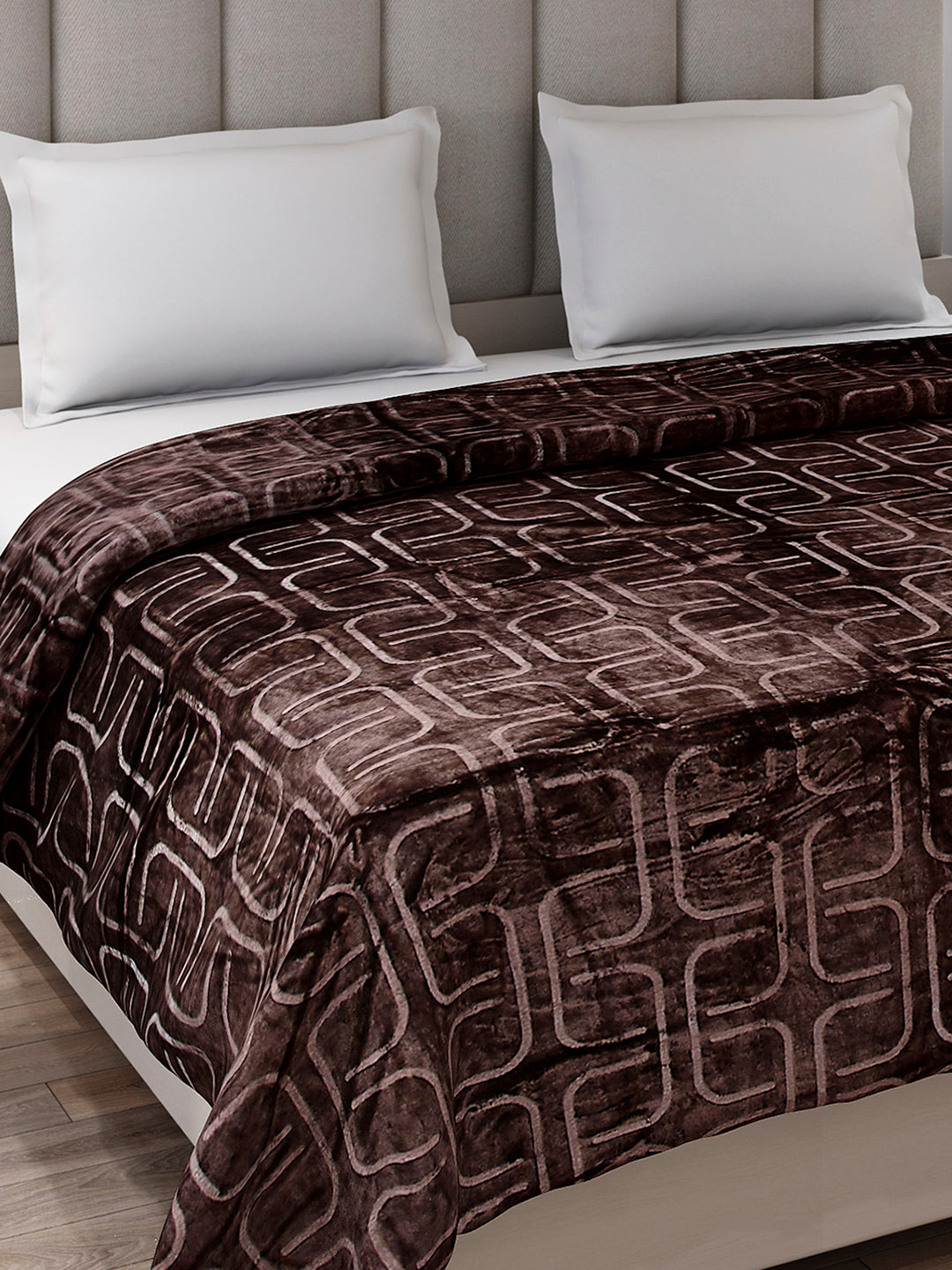Printed Double Bed 210 GSM Blanket for AC Room - (Frosty)