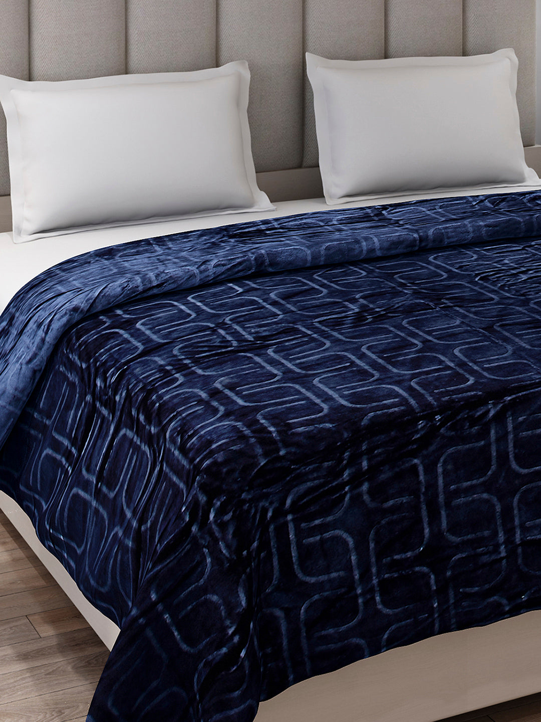 Printed Double Bed 210 GSM Blanket for AC Room - (Frosty)