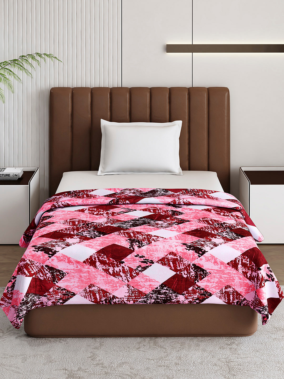 Printed Single Bed 233 GSM Blanket for AC Room - (Fuzzy)
